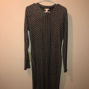 H&M silver and black dress